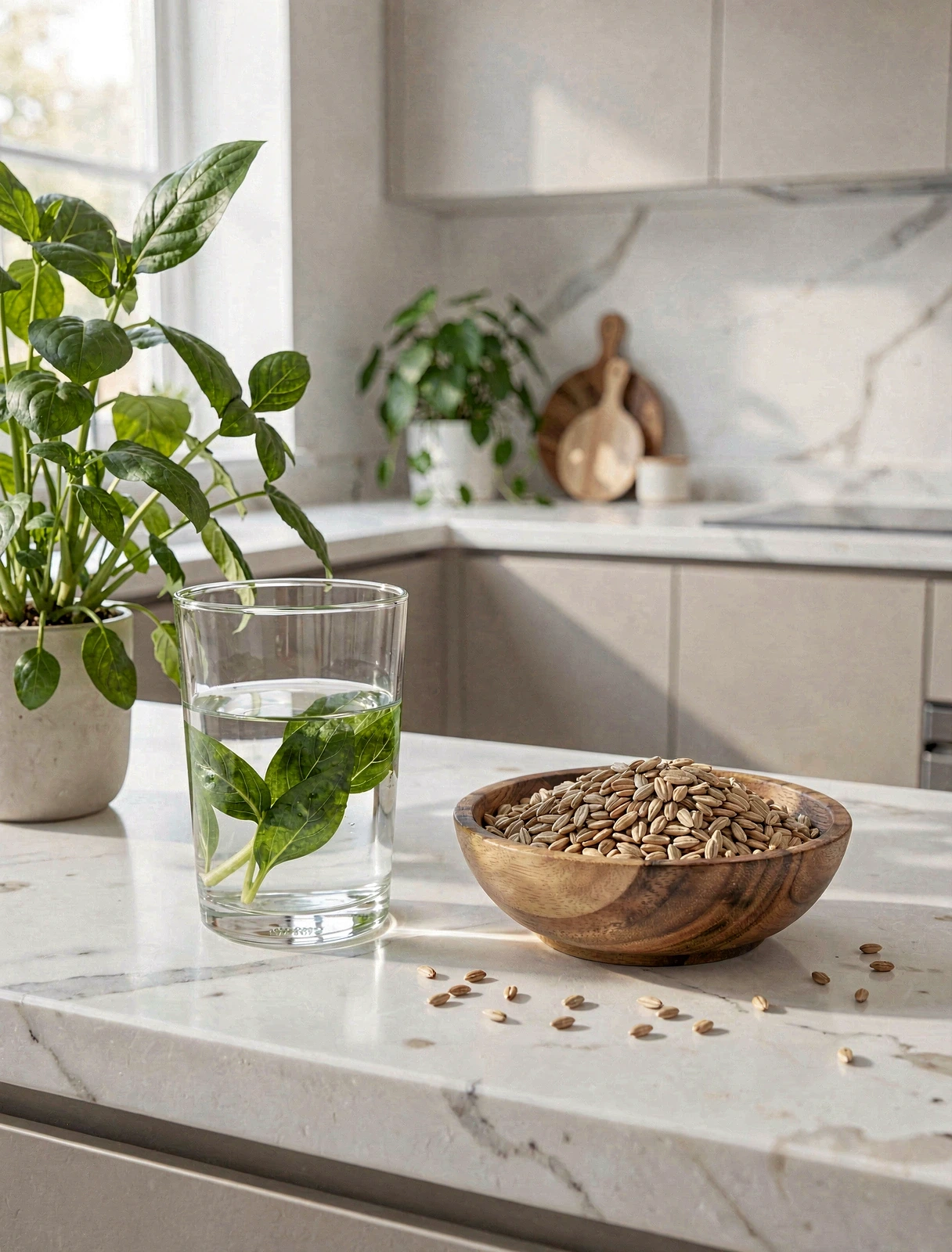 Friss, egészséges alapanyagok egy modern konyhában